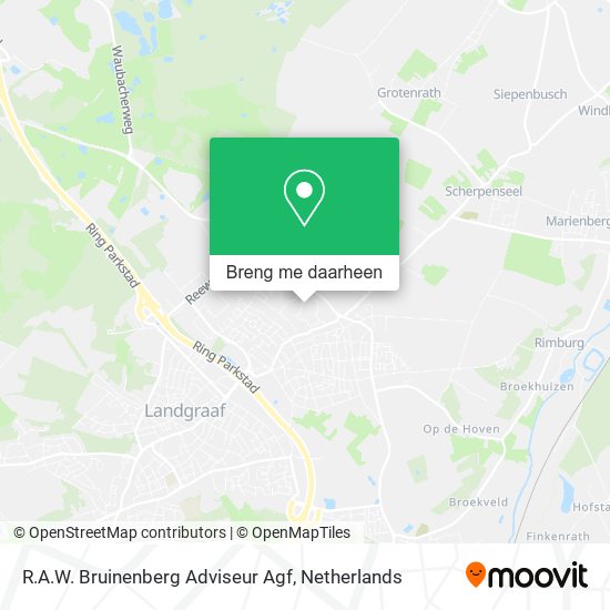 R.A.W. Bruinenberg Adviseur Agf kaart