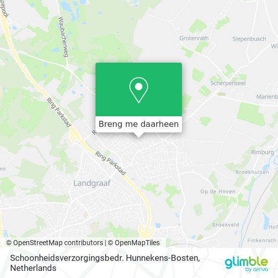 Schoonheidsverzorgingsbedr. Hunnekens-Bosten kaart