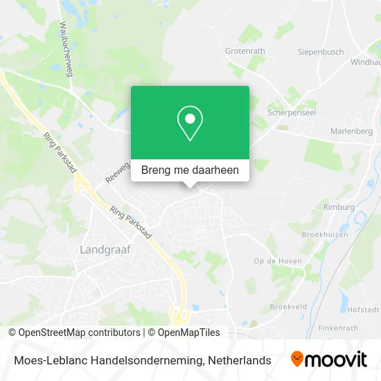 Moes-Leblanc Handelsonderneming kaart