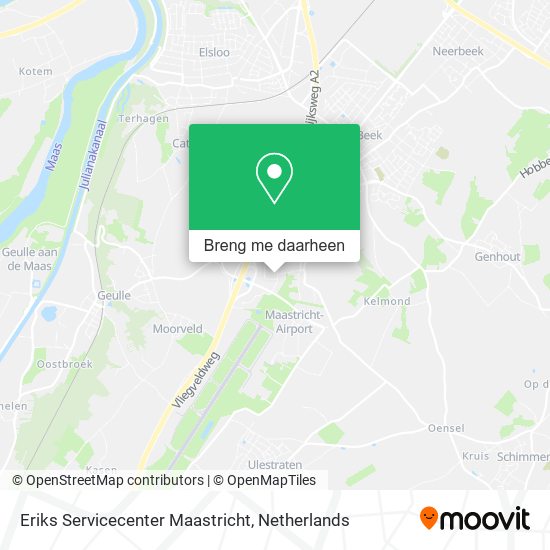 Eriks Servicecenter Maastricht kaart