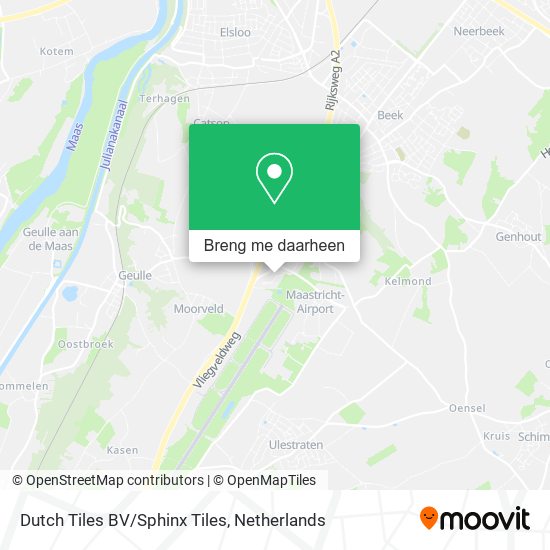 Dutch Tiles BV/Sphinx Tiles kaart