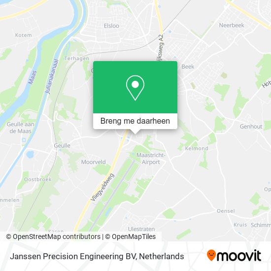 Janssen Precision Engineering BV kaart