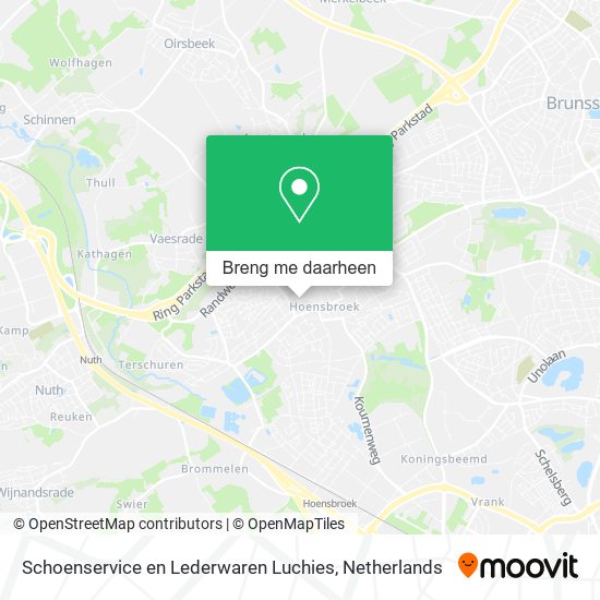 Schoenservice en Lederwaren Luchies kaart