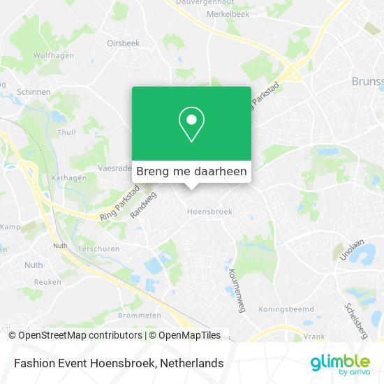 Fashion Event Hoensbroek kaart