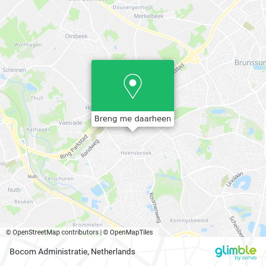 Bocom Administratie kaart