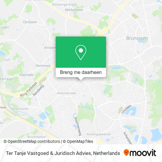 Ter Tanje Vastgoed & Juridisch Advies kaart