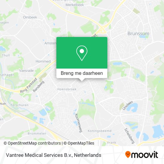 Vantree Medical Services B.v. kaart