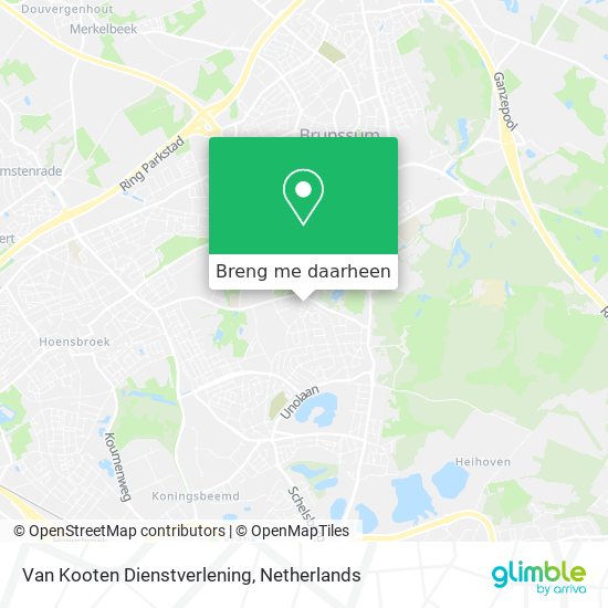 Van Kooten Dienstverlening kaart