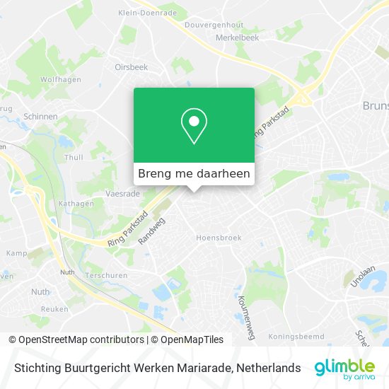 Stichting Buurtgericht Werken Mariarade kaart