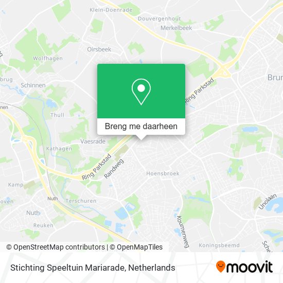 Stichting Speeltuin Mariarade kaart