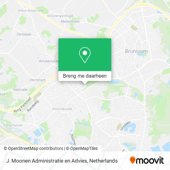 J. Moonen Administratie en Advies kaart