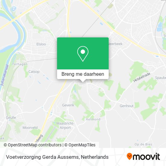 Voetverzorging Gerda Aussems kaart