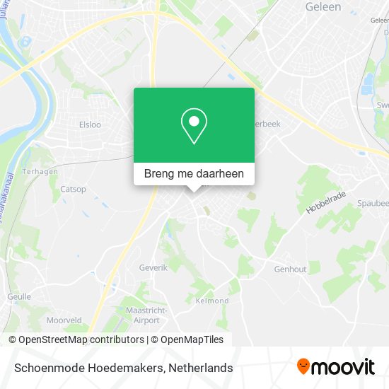 Schoenmode Hoedemakers kaart