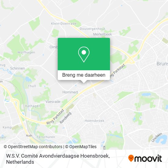 W.S.V. Comité Avondvierdaagse Hoensbroek kaart