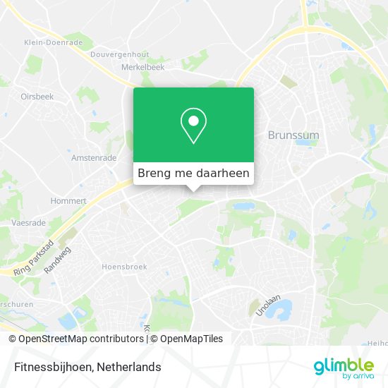 Fitnessbijhoen kaart