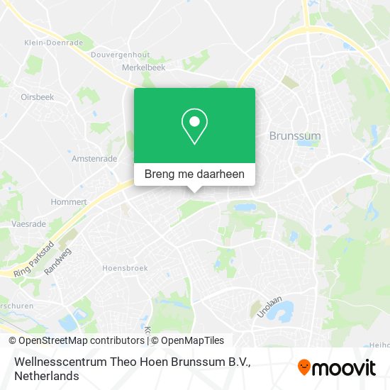 Wellnesscentrum Theo Hoen Brunssum B.V. kaart