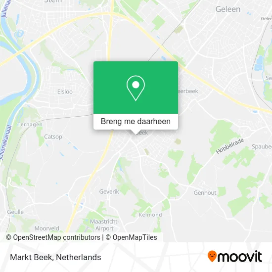 Markt Beek kaart