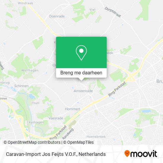 Caravan-Import Jos Feijts V.O.F. kaart