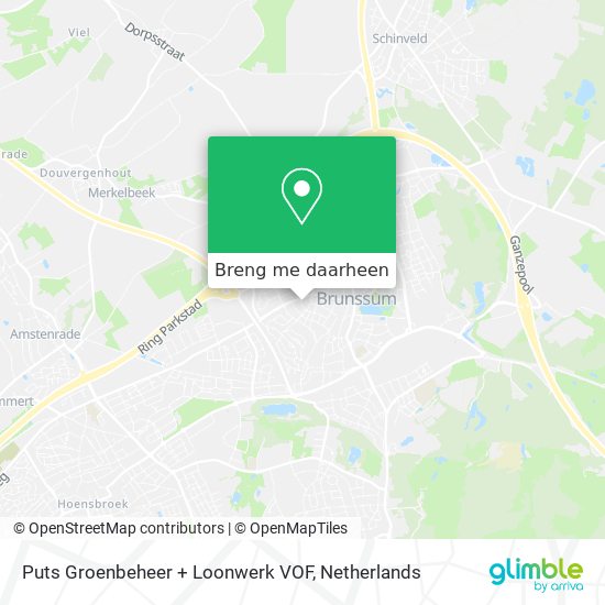 Puts Groenbeheer + Loonwerk VOF kaart