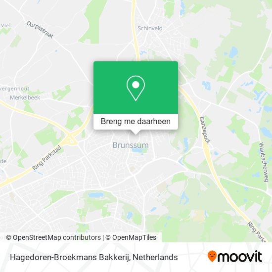 Hagedoren-Broekmans Bakkerij kaart