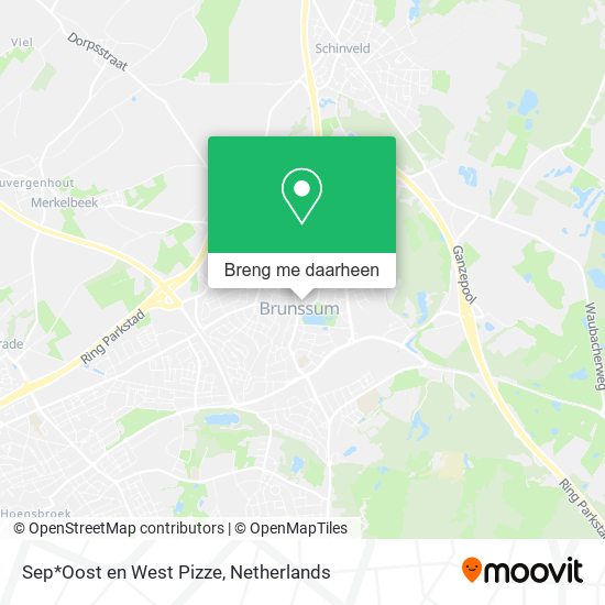 Sep*Oost en West Pizze kaart