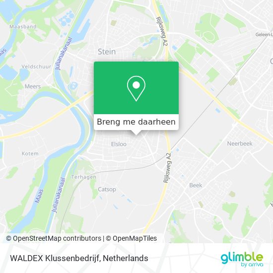 WALDEX Klussenbedrijf kaart