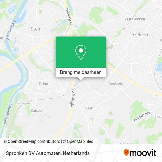 Spronken BV Automaten kaart