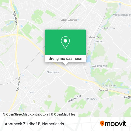 Apotheek Zuidhof B kaart