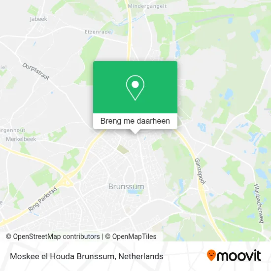 Moskee el Houda Brunssum kaart