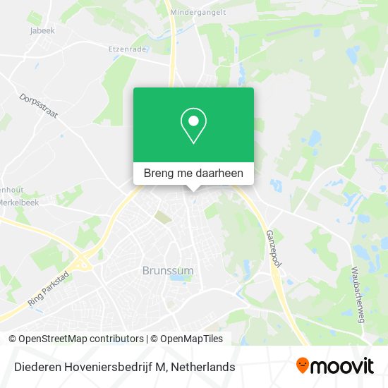 Diederen Hoveniersbedrijf M kaart