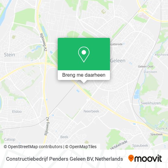 Constructiebedrijf Penders Geleen BV kaart