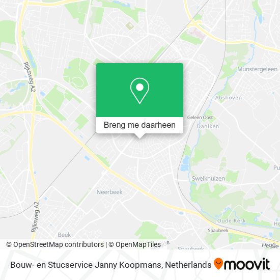 Bouw- en Stucservice Janny Koopmans kaart