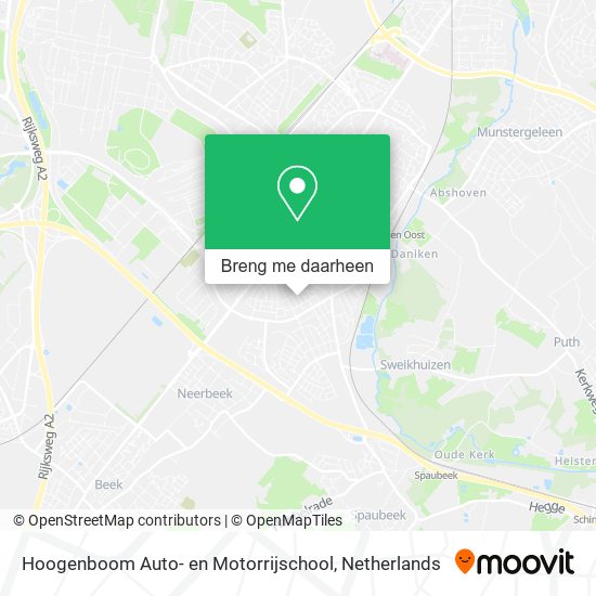 Hoogenboom Auto- en Motorrijschool kaart