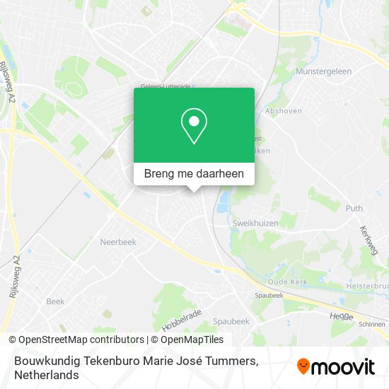 Bouwkundig Tekenburo Marie José Tummers kaart