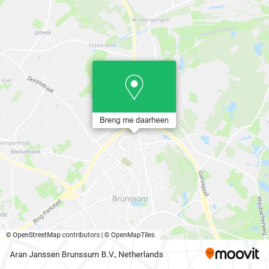 Aran Janssen Brunssum B.V. kaart