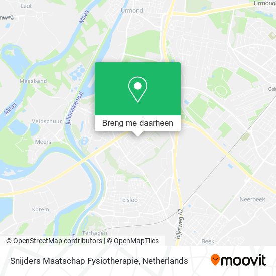 Snijders Maatschap Fysiotherapie kaart