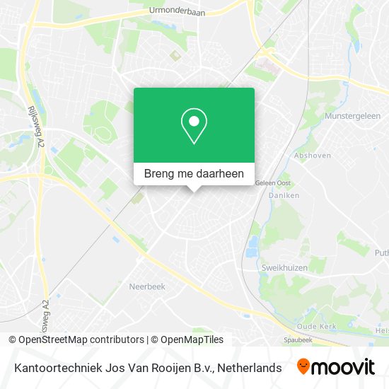 Kantoortechniek Jos Van Rooijen B.v. kaart