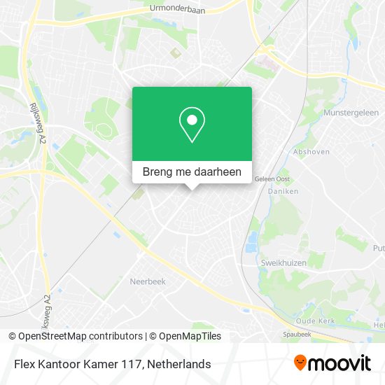 Flex Kantoor Kamer 117 kaart
