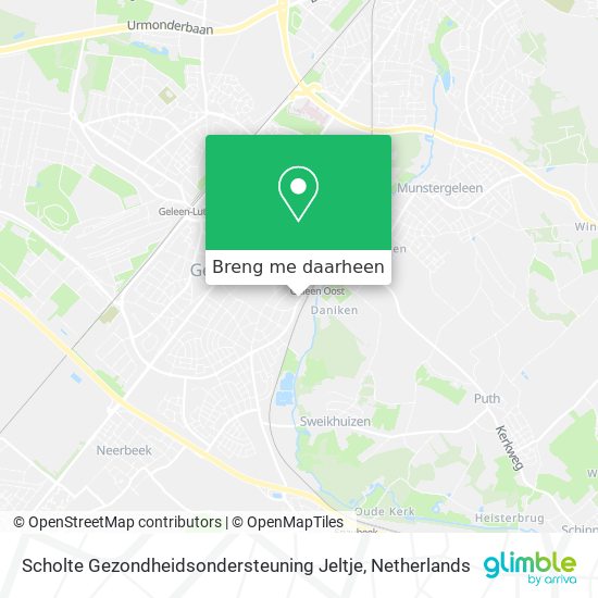 Scholte Gezondheidsondersteuning Jeltje kaart