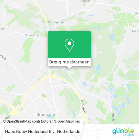 Hape Bouw Nederland B.v. kaart