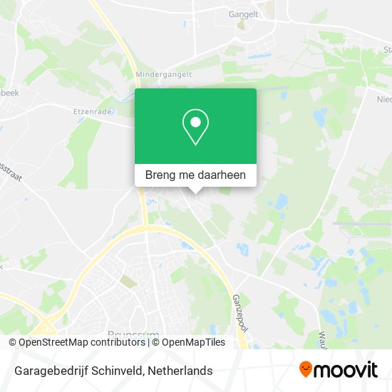 Garagebedrijf Schinveld kaart