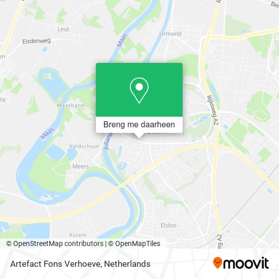Artefact Fons Verhoeve kaart