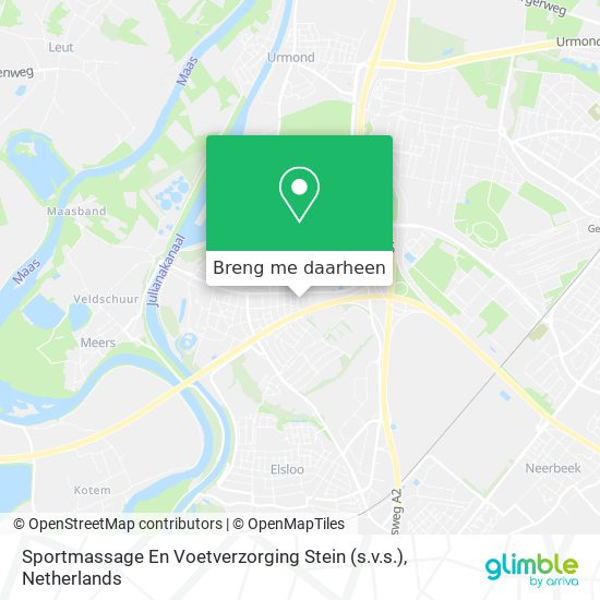 Sportmassage En Voetverzorging Stein (s.v.s.) kaart