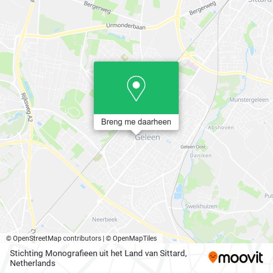 Stichting Monografieen uit het Land van Sittard kaart