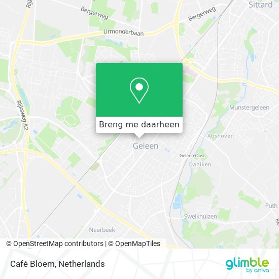 Café Bloem kaart