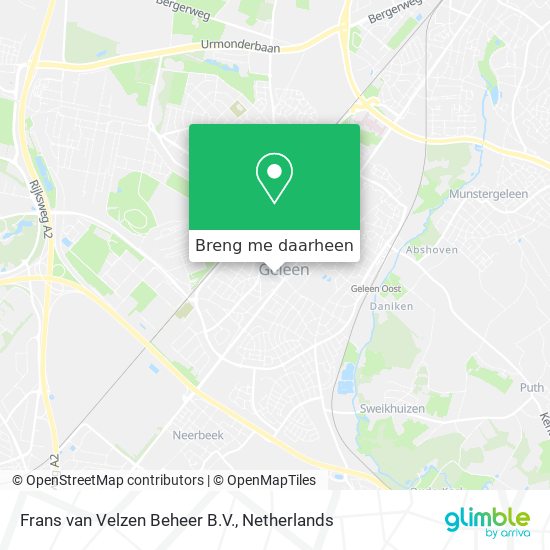 Frans van Velzen Beheer B.V. kaart