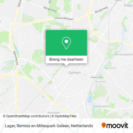 Lager, Remise en Milieupark Geleen kaart