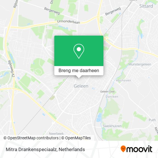Mitra Drankenspeciaalz kaart