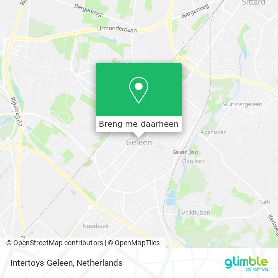 Intertoys Geleen kaart