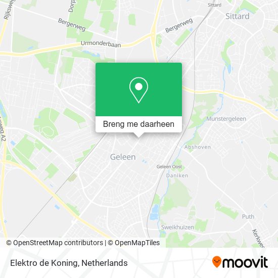Elektro de Koning kaart